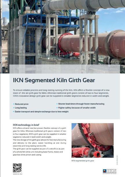 IKN Kiln Girth Gear