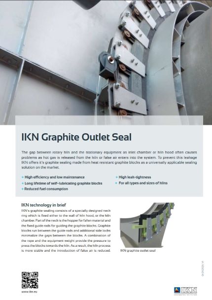 IKN Kiln Outlet Seal Graphite